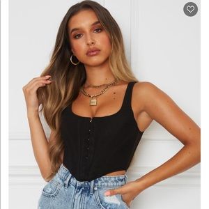 White Fox Boutique Black Corset